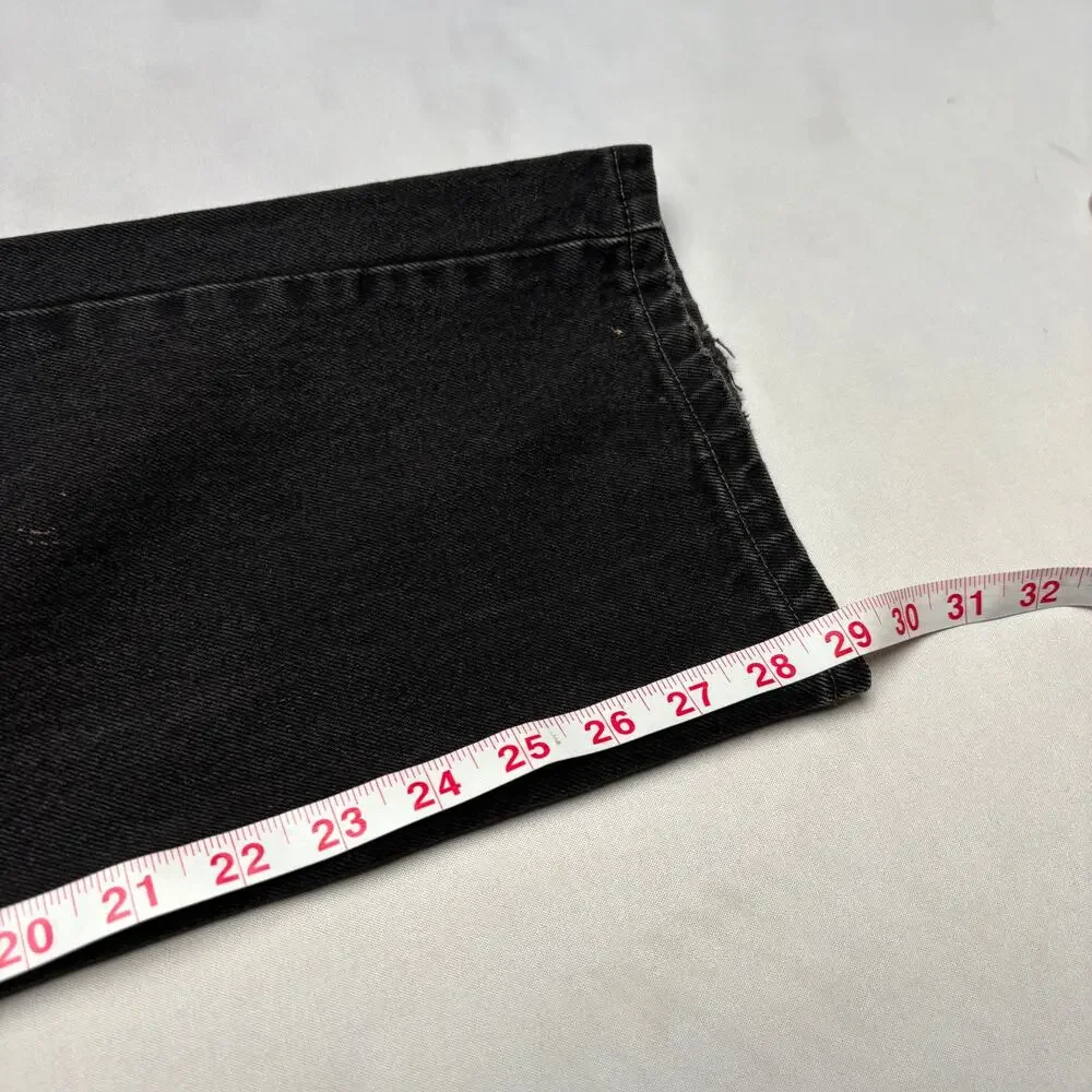 Vintage 90s Levi's 505 Straight Leg Jeans Men's 34x29 Black